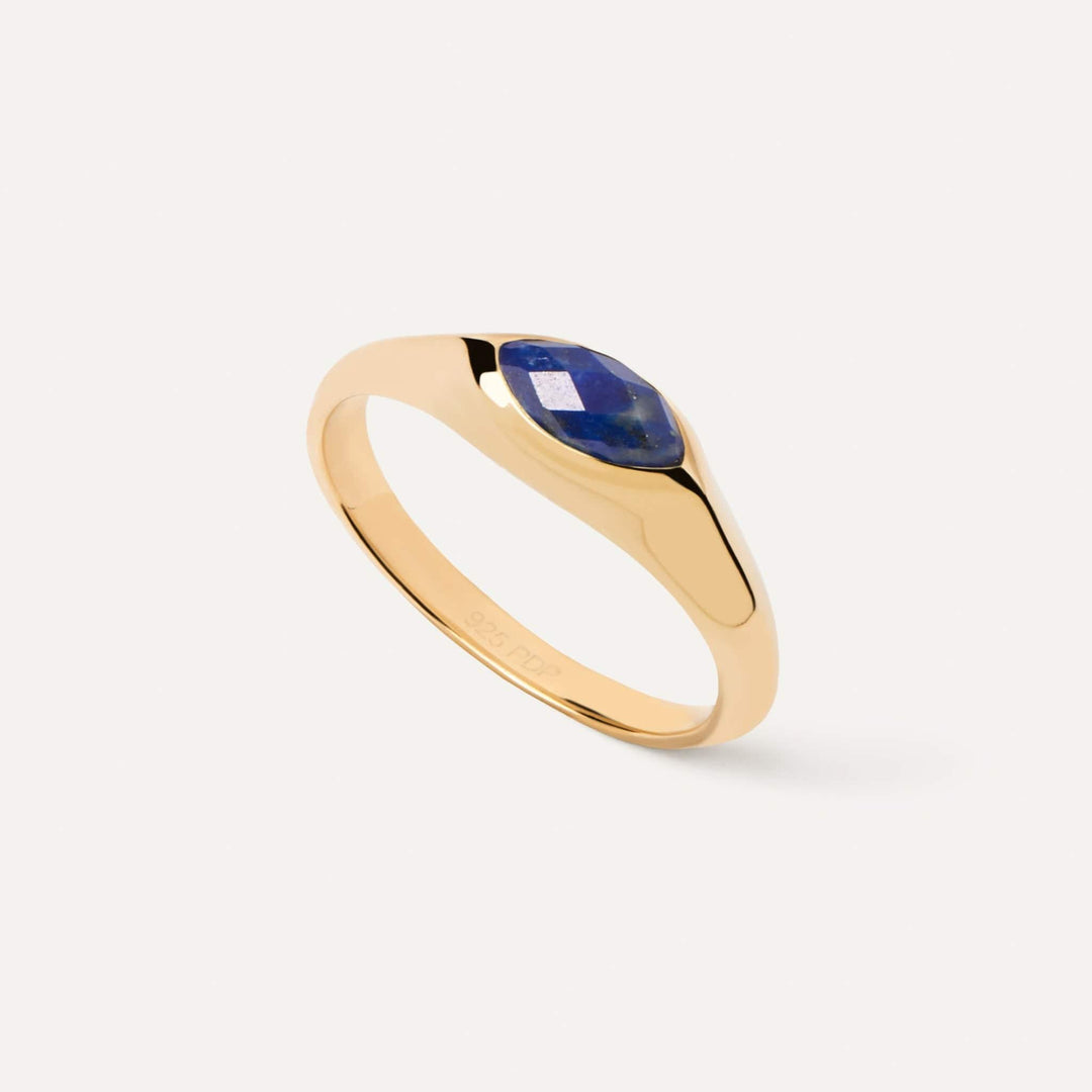 PDPaola Rings PDPaola Nomad Lapis Lazuli Stamp Ring Brand