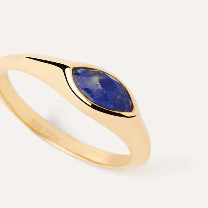 PDPaola Rings PDPaola Nomad Lapis Lazuli Stamp Ring Brand