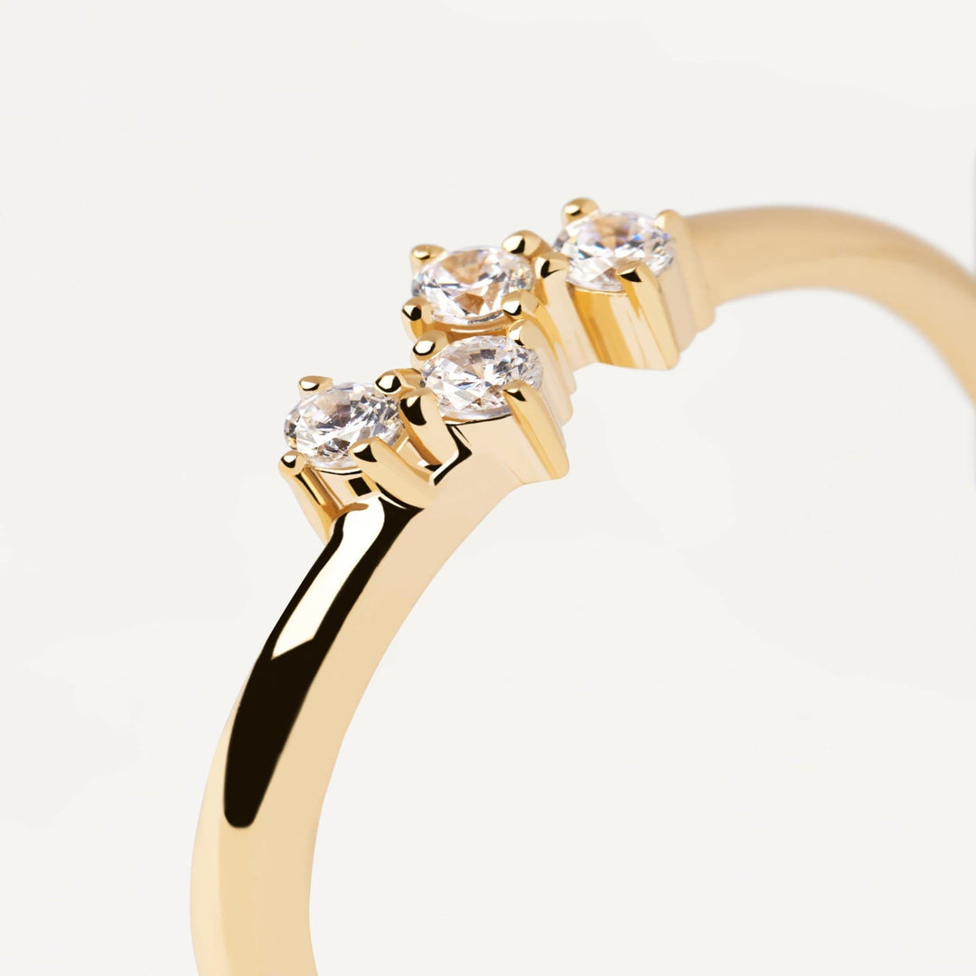 PDPaola Rings PDPaola Quatre Gold Ring Brand