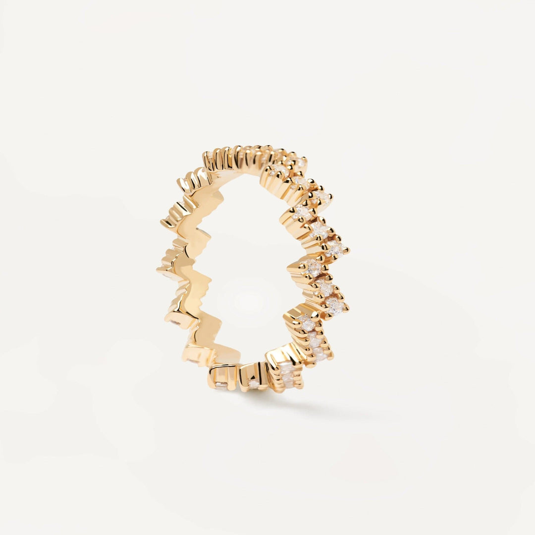 PDPaola Rings PDPaola The Zipper Gold Ring Brand