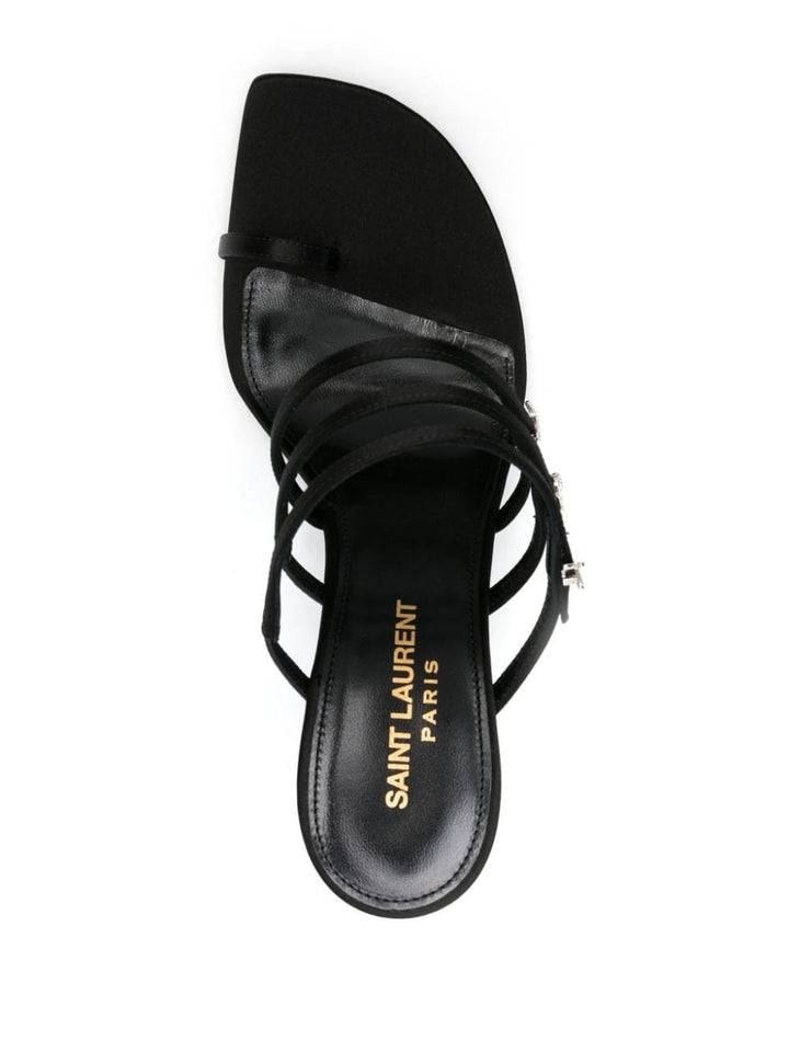 Saint Laurent Sandals 36 Saint Laurent Sandals Black Saint Laurent Elegant Black Sandals at Italian Luxury Group Brand