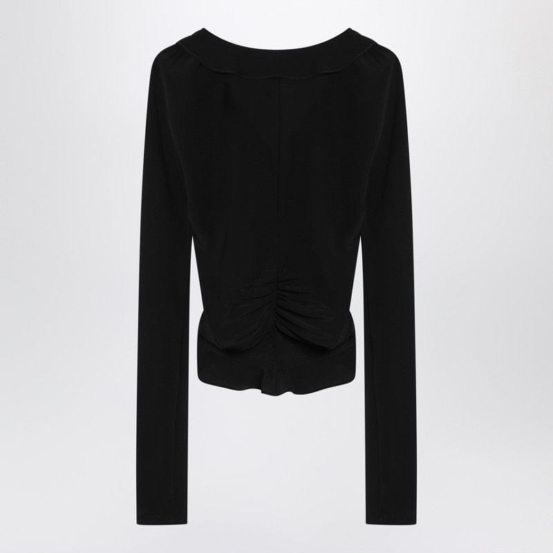 Saint Laurent Shirts 36 Saint Laurent Black ruffled blouse in silk Saint Laurent Black ruffled blouse in silk Brand