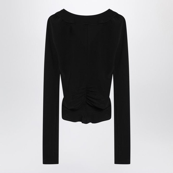 Saint Laurent Shirts 36 Saint Laurent Black ruffled blouse in silk Saint Laurent Black ruffled blouse in silk Brand
