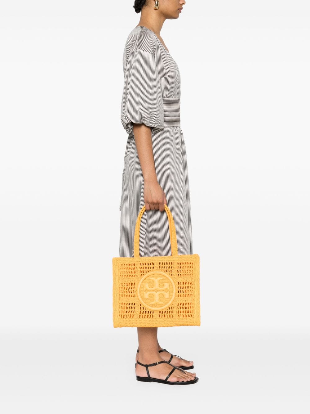 Tory Burch Shopper UNI Tory Burch Ella Small Hand Worked Shopping Bag Tory Burch Ella Small Hand Worked Shopping Bag Brand