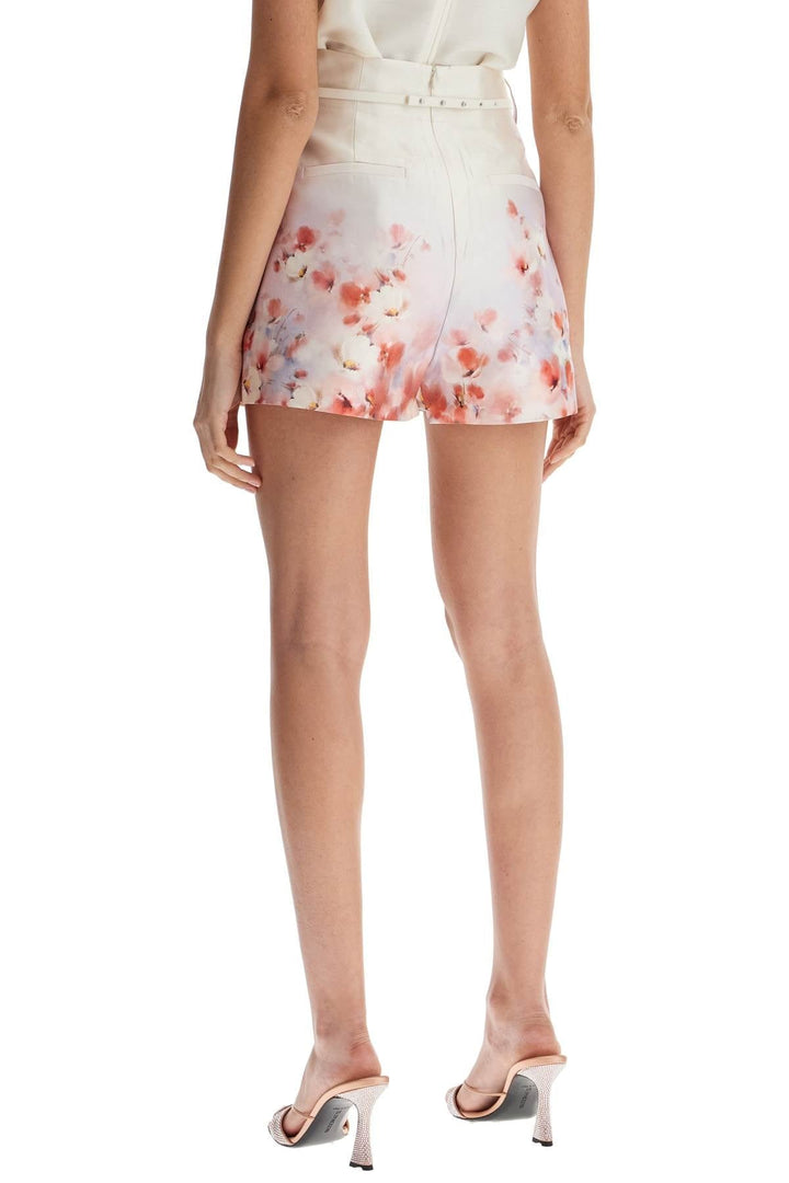 Zimmermann Short trousers Zimmermann red low-waist floral silk and cotton shorts Zimmermann red low-waist floral silk and cotton shorts Brand