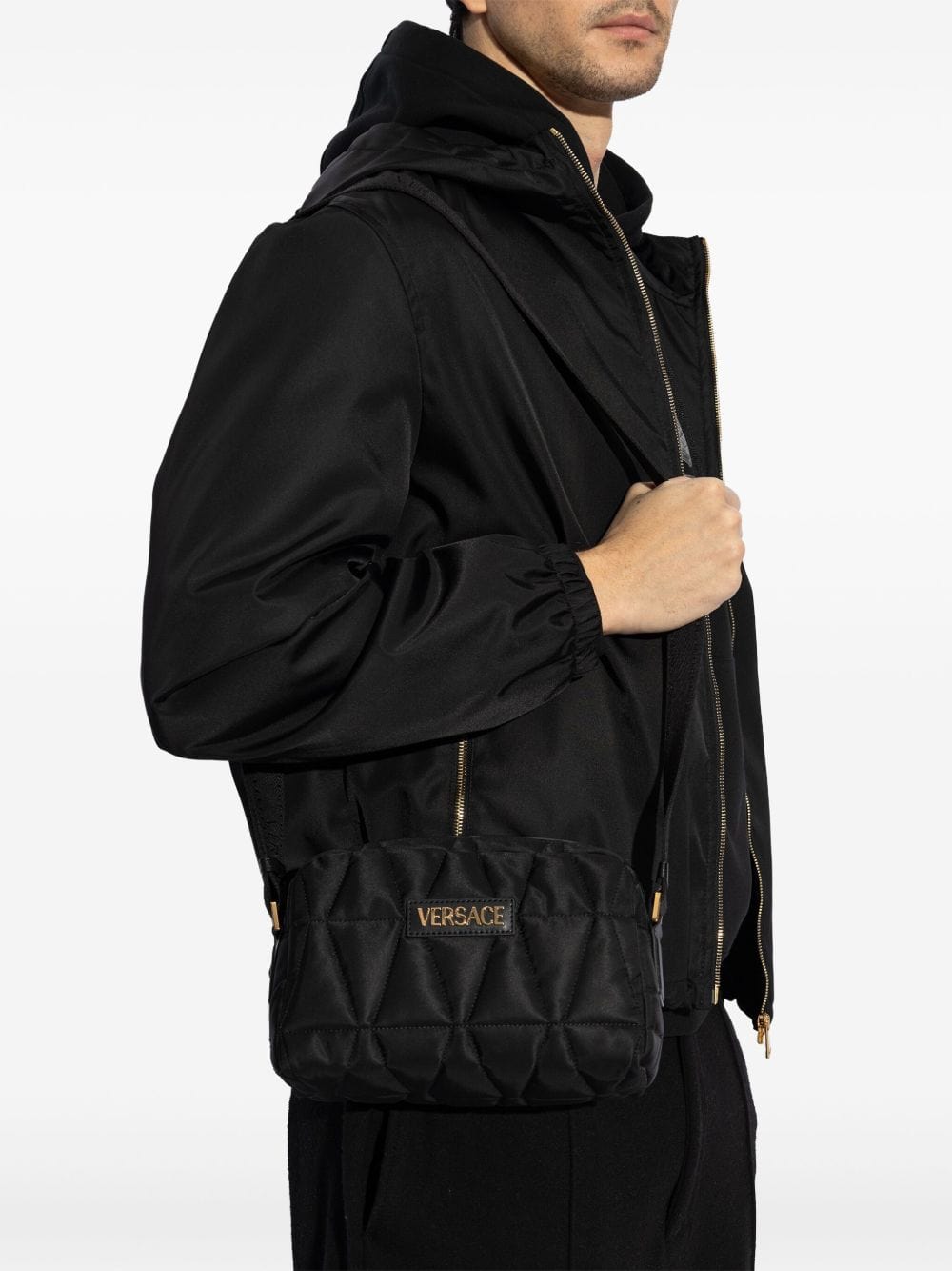Versace Shoulder UNI Versace Bag Black Versace Bag Black Brand