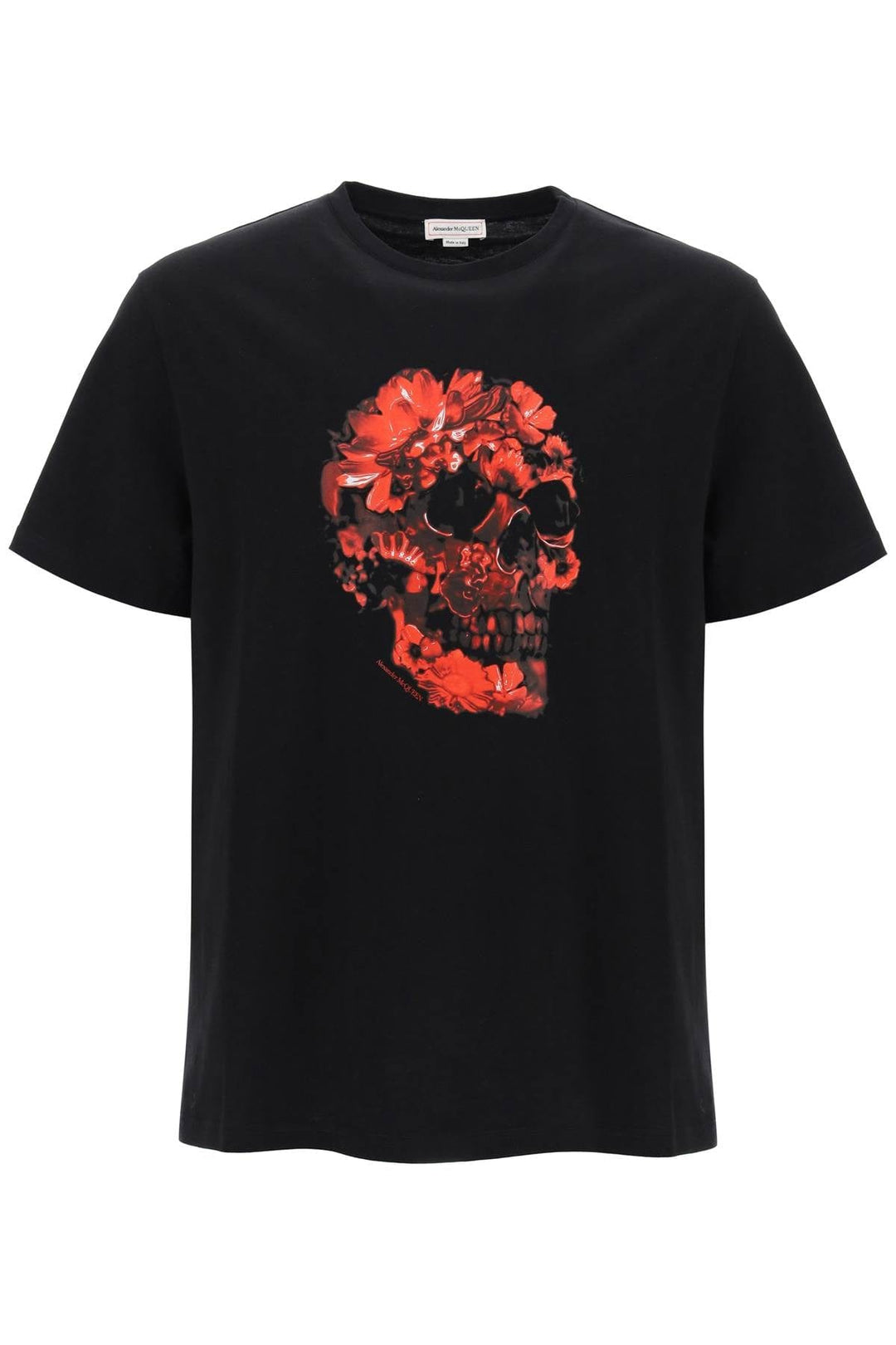 Alexander Mcqueen Topwear Alexander Mcqueen wax flower skull printed t-shirt Alexander Mcqueen wax flower skull printed t-shirt Brand