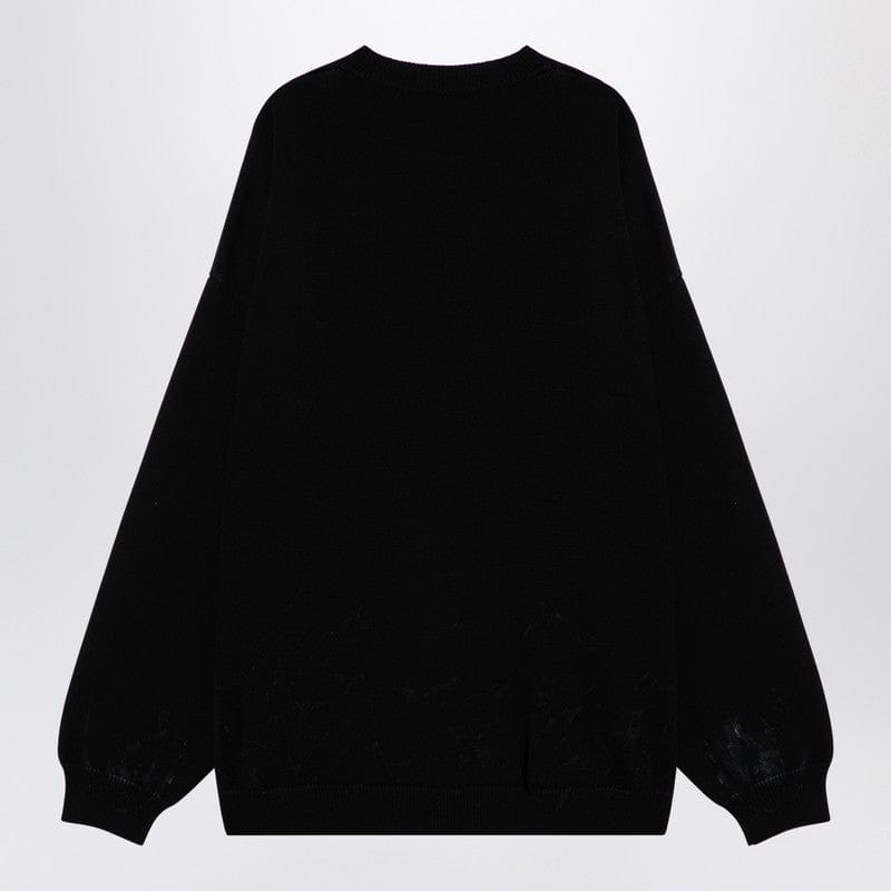 Balenciaga Topwear Balenciaga Black cotton blend jumper with print Balenciaga Black cotton blend jumper with print Brand