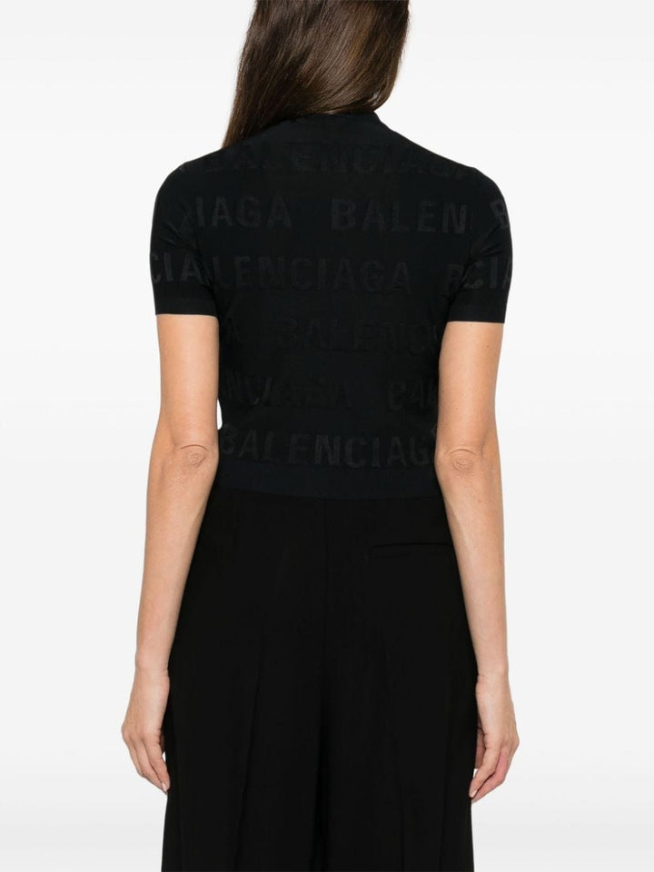 Balenciaga Topwear S Balenciaga Sweaters Black Balenciaga Sweaters Black Brand