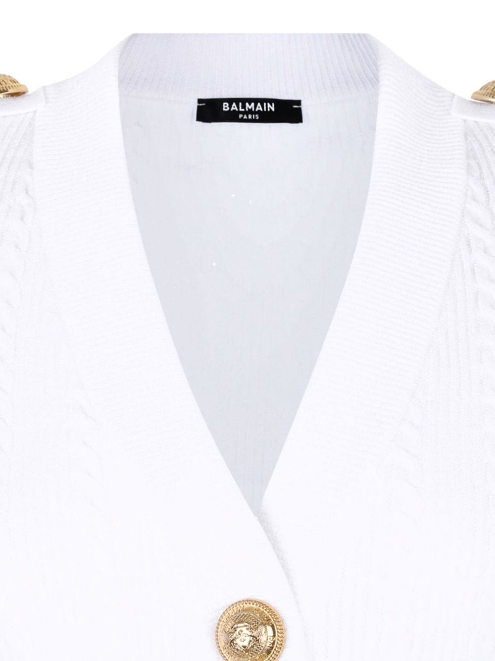 Balmain Topwear Balmain Sweaters White Balmain Sweaters White Brand