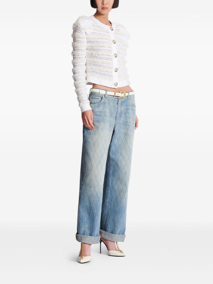 Balmain Topwear Balmain Sweaters White Balmain Sweaters White Brand
