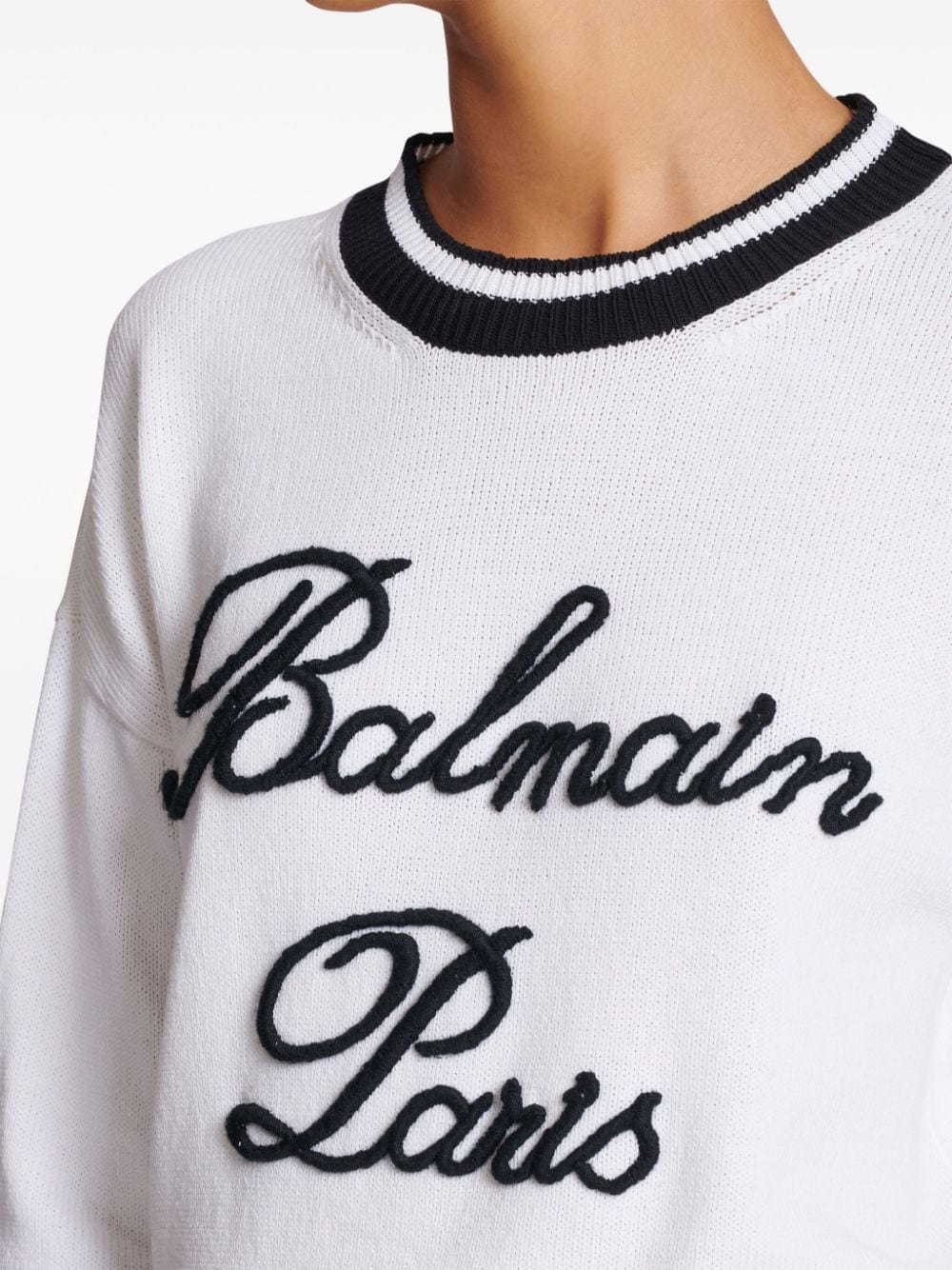 Balmain Topwear 38 Balmain Sweaters White Balmain Sweaters White Brand