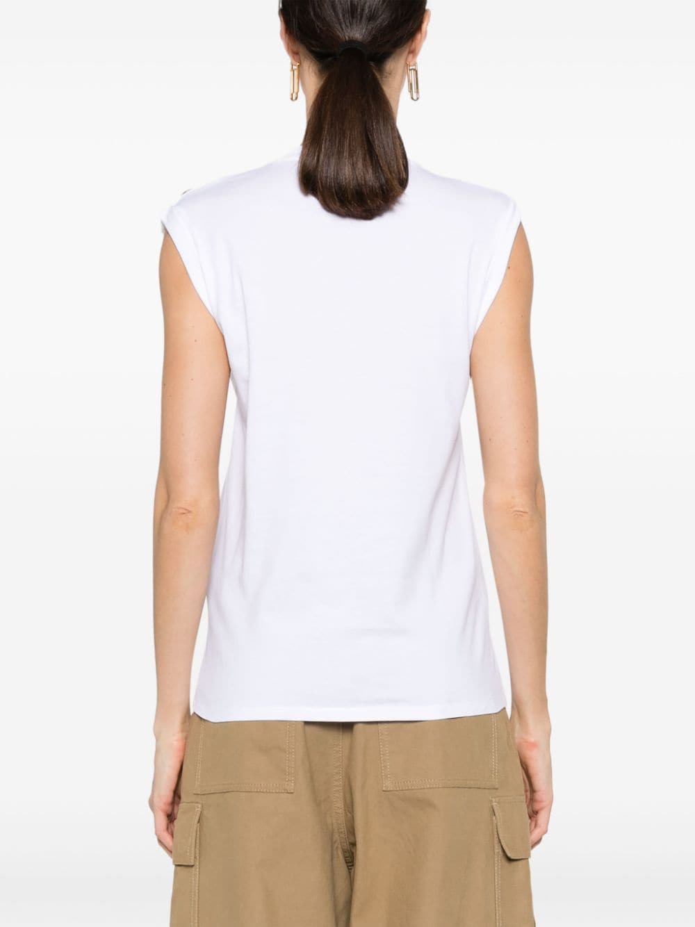 Balmain Topwear Balmain Top White Balmain Top White Brand