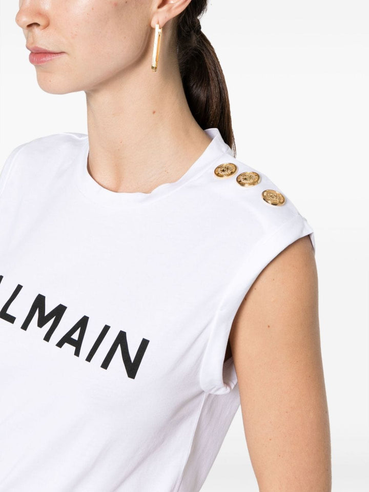 Balmain Topwear Balmain Top White Balmain Top White Brand