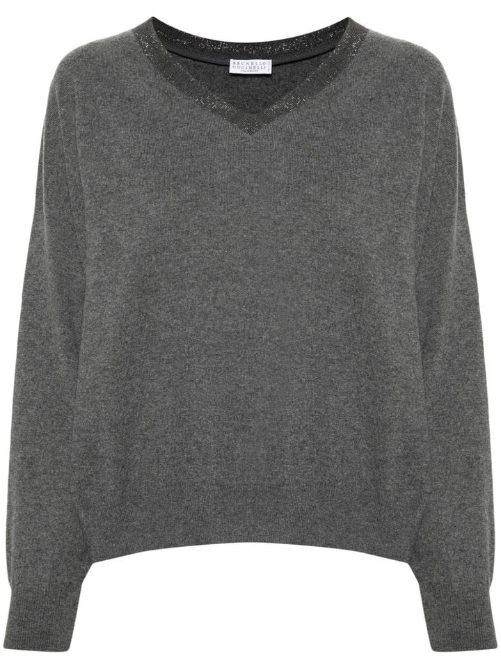 Brunello Cucinelli Topwear M Brunello Cucinelli Sweaters Grey Brunello Cucinelli Sweaters Grey Brand