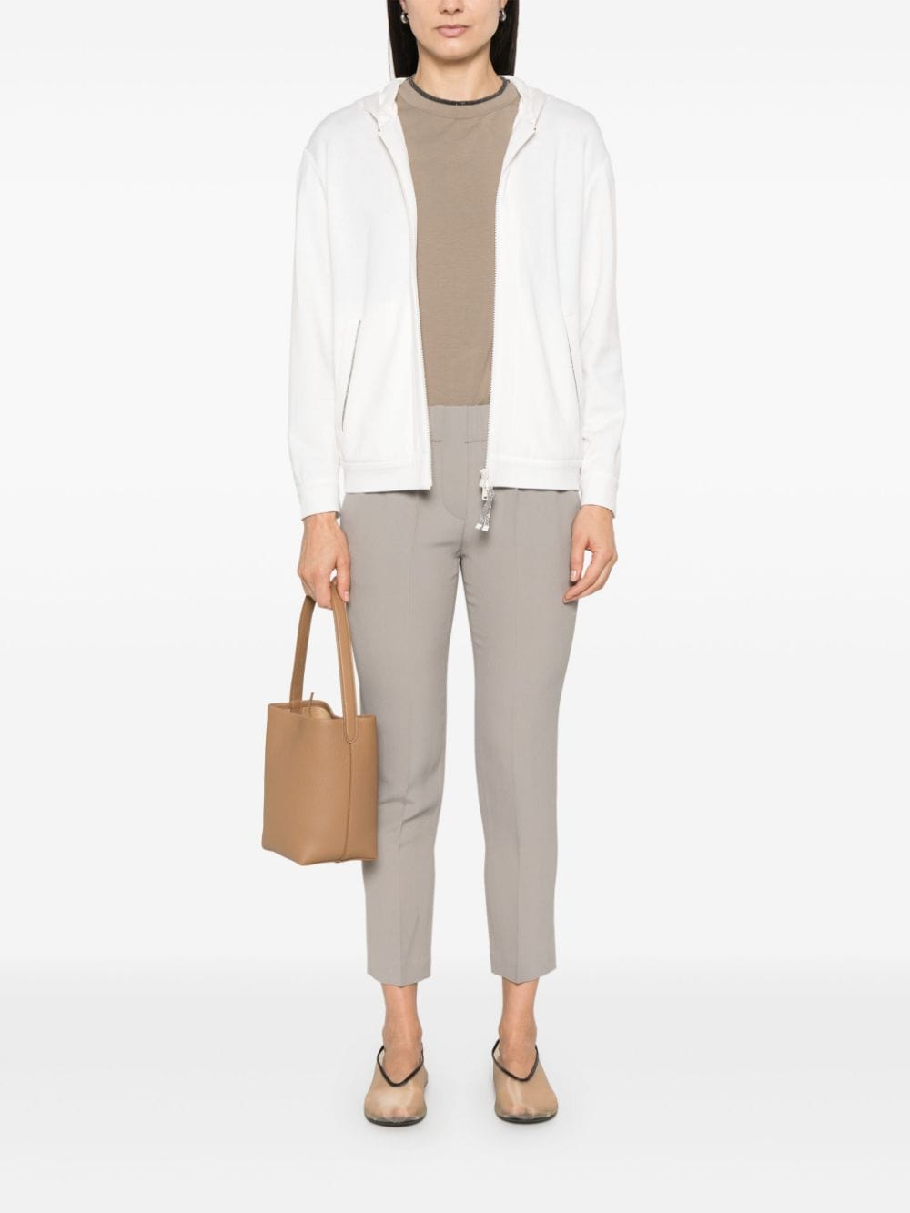 Brunello Cucinelli Topwear Brunello Cucinelli Sweaters White Brunello Cucinelli Sweaters White Brand