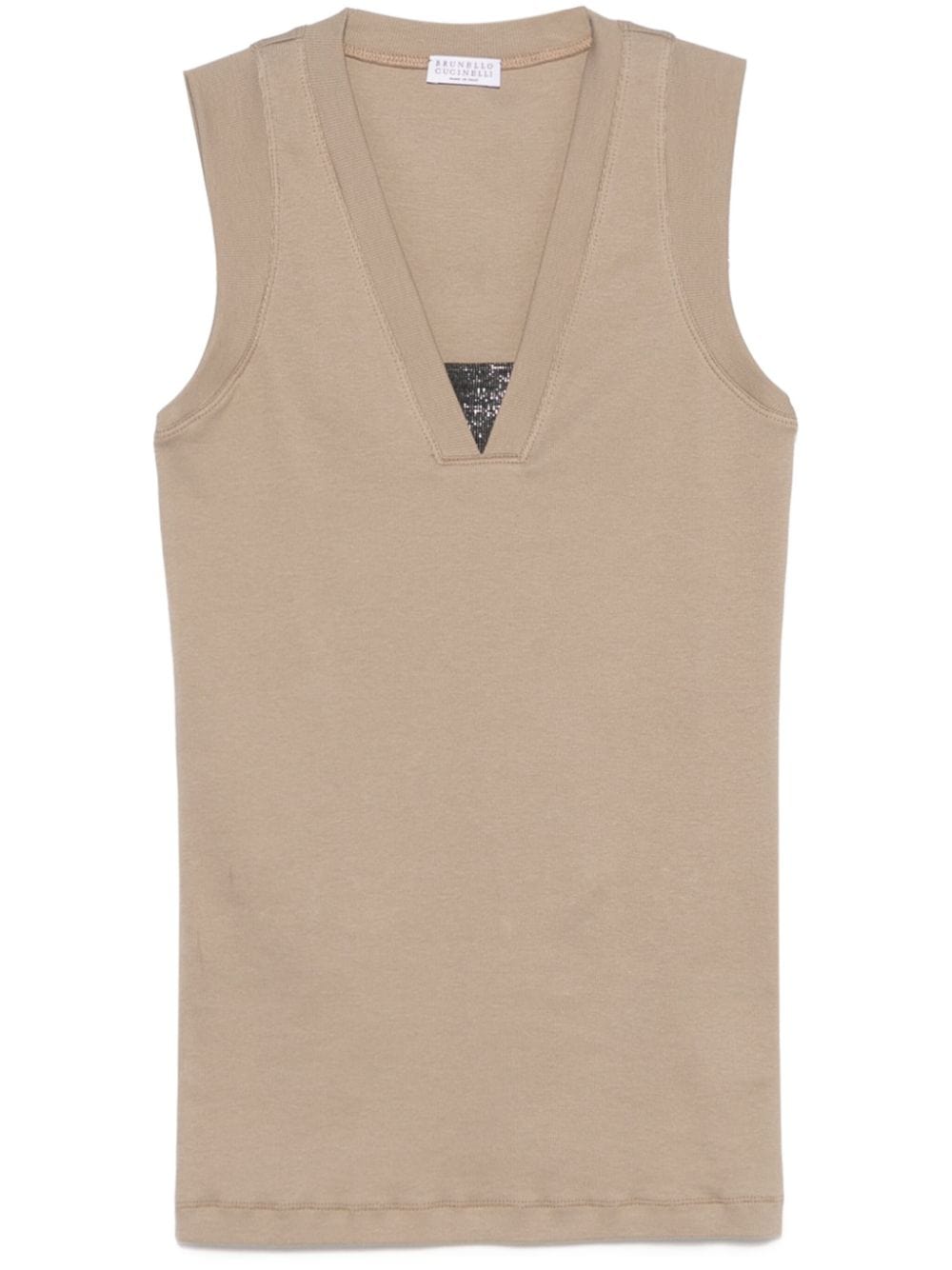 Brunello Cucinelli Topwear XS Brunello Cucinelli Top Beige Brunello Cucinelli Top Beige Brand