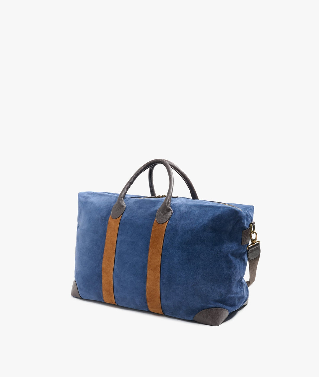 My Style Bags Travel Bags My Style Bags Harvard Twin Deluxe Suede Duffel Travel Bag in Blue for Men Brand