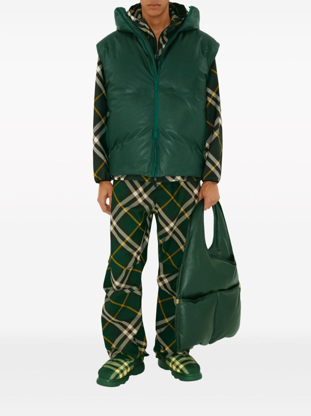 Burberry Trousers Burberry Trousers Green Burberry Trousers Green Brand