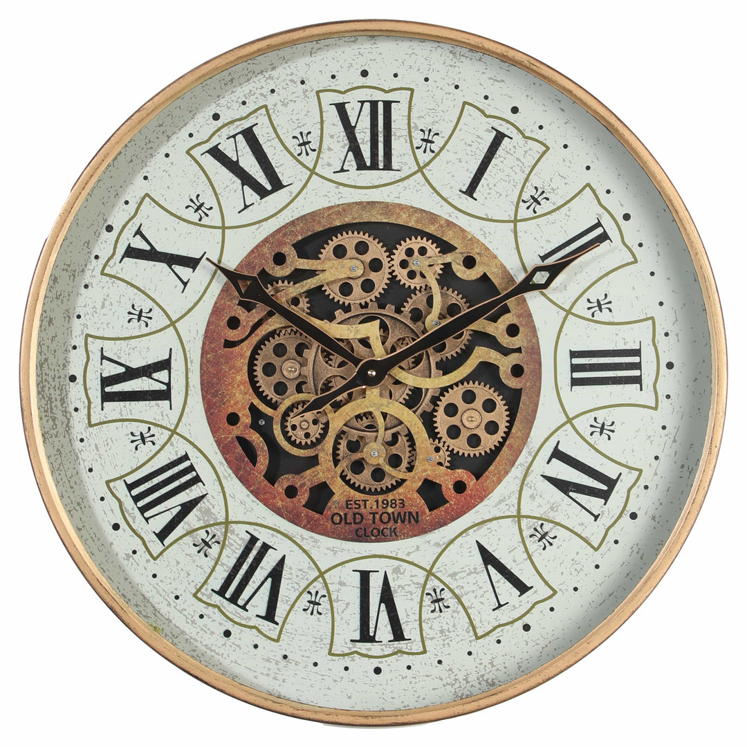 Chilli Wall Clock Est 1983 Round Moving Cogs Wall Clock Brand