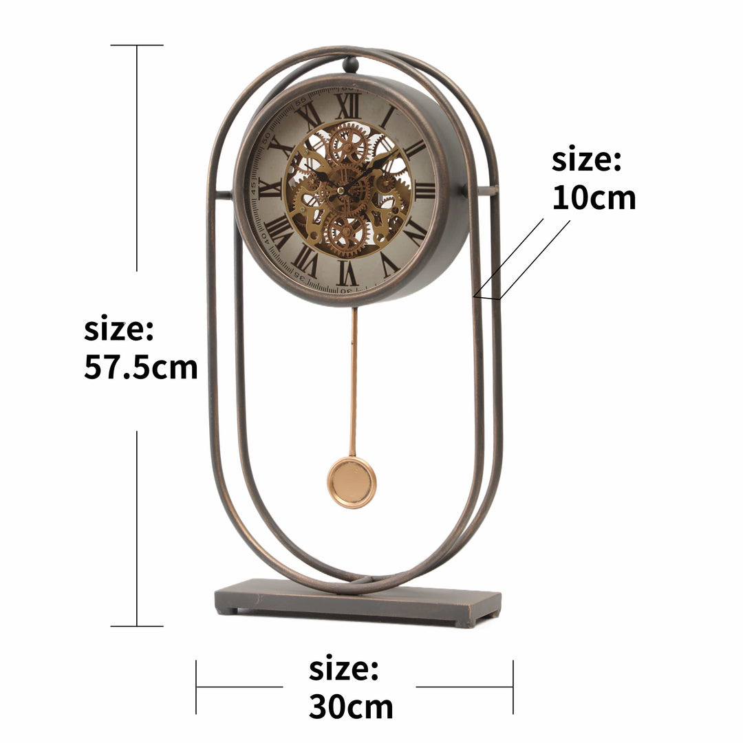 Chilli Wall Clock Shoffeld Pendulum Moving Cogs Clock Brand