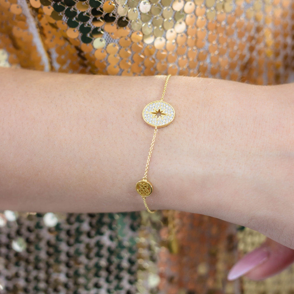 Georgini Bracelet Georgini A Christmas Journey Follow The Star Bracelet Gold Brand