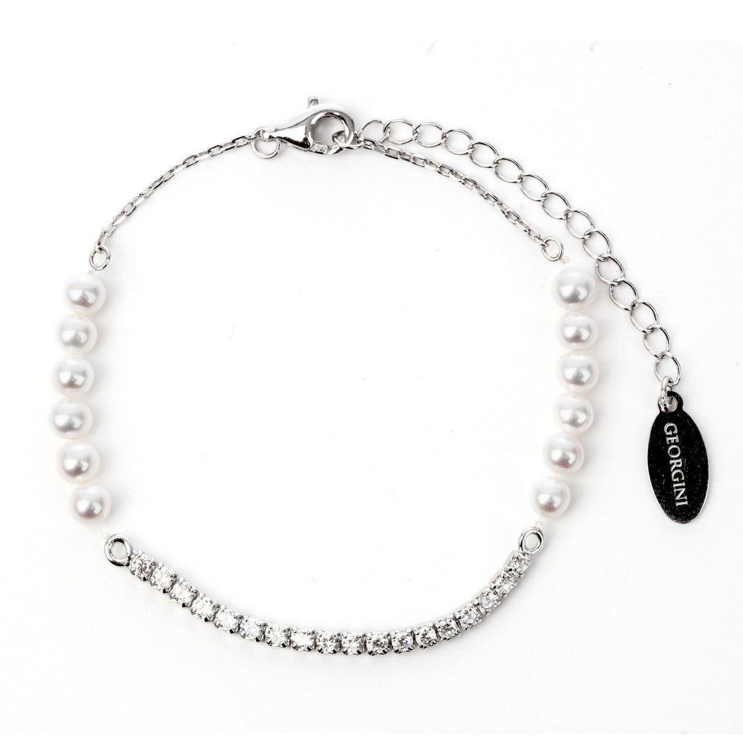 Georgini Bracelet Georgini Oceans Whitehaven Freshwater Pearl Tennis Bracelet 16cm +4cm Brand