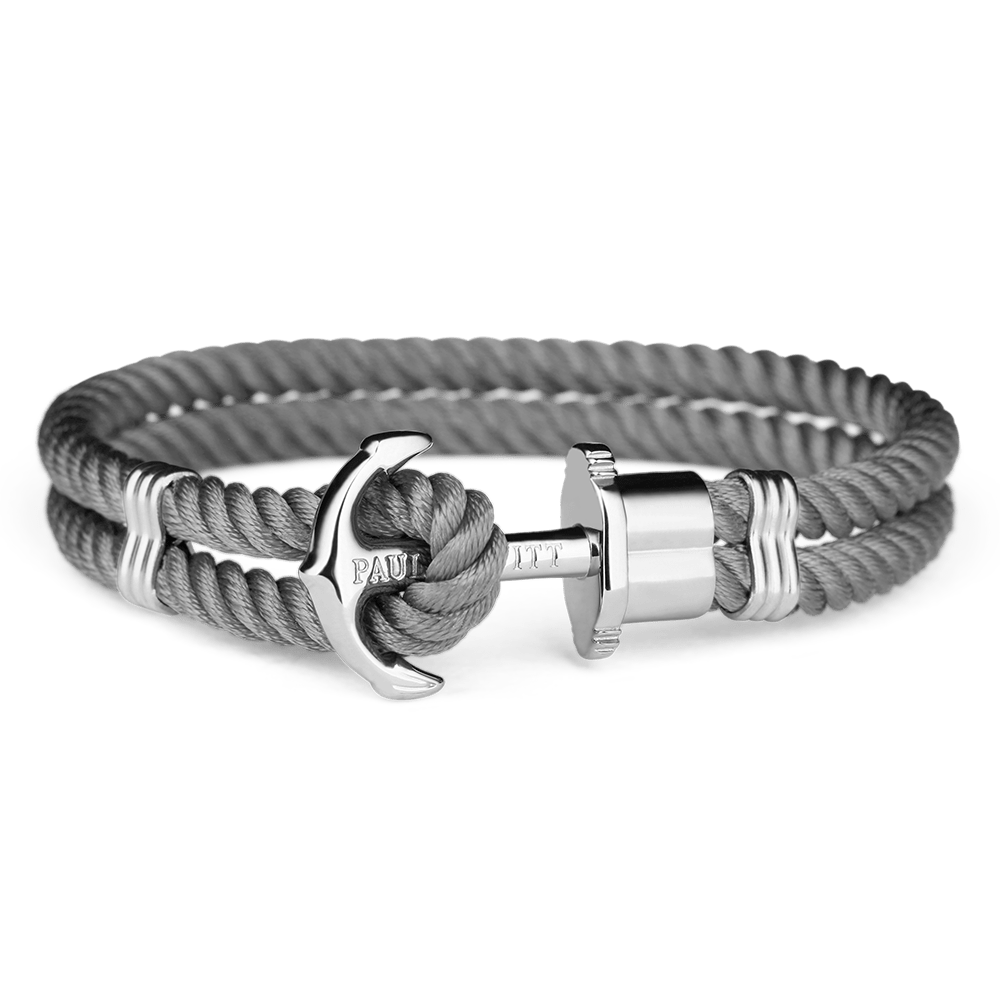 Paul Hewitt Bracelet Paul Hewitt Phrep Nylon Silver / Grey Bracelet - M Brand