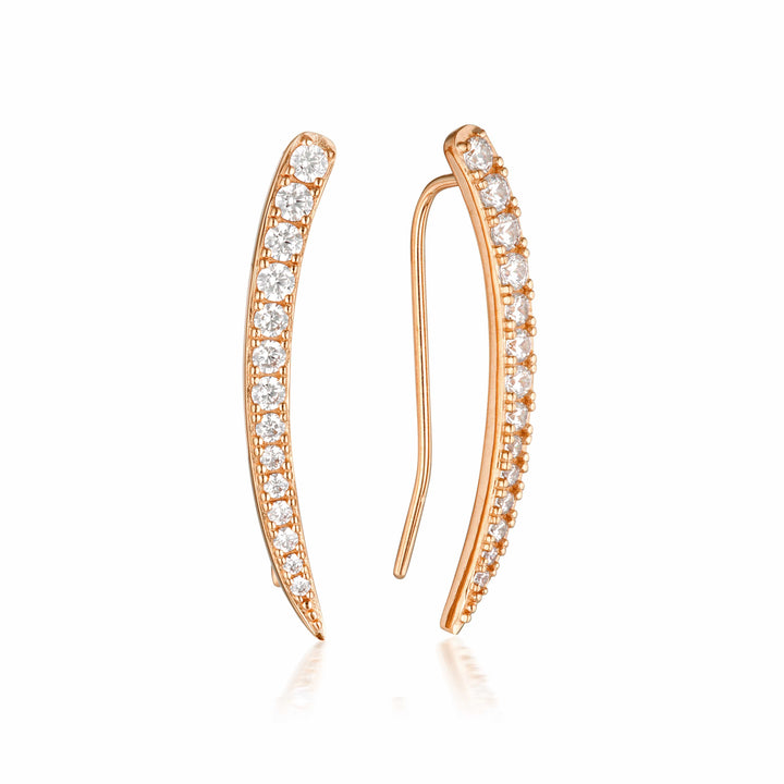 Georgini Earring Georgini Summer Sorbet Vanilla Vine Earrings Large Rose Gold Brand
